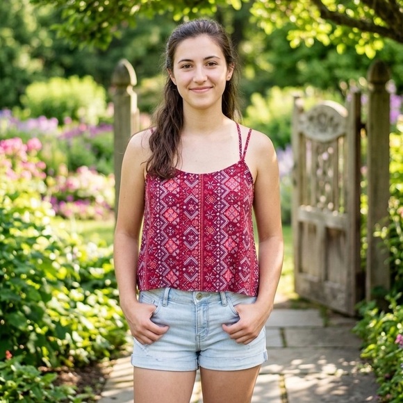 Mudd Tops - Mudd Multicolor Print Strappy Tank